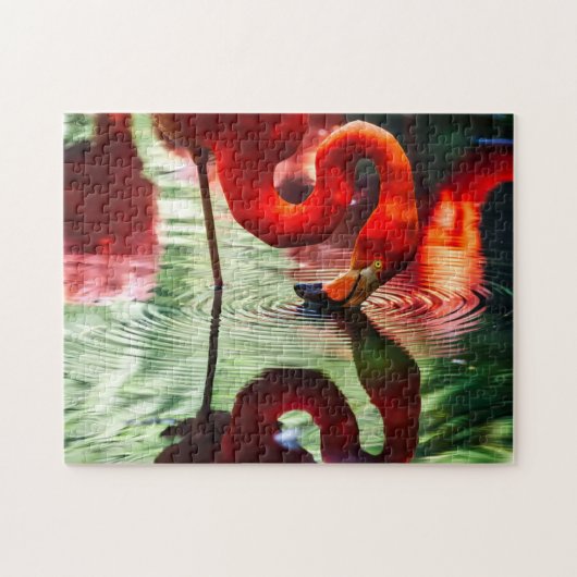 Puzzle de Flamant rose tropical (Horizontal)