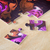 Puzzle de flamme de fumée fluide (Côté)