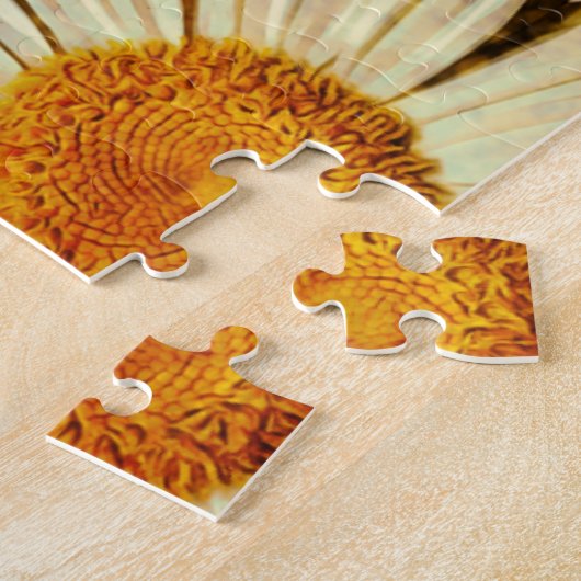 Puzzle de fleur rustique (Côté)