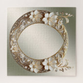 Puzzle de fleurs blanches décoratives (Horizontal)