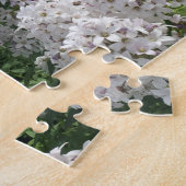 Puzzle de fleurs blanches en fleurs (Côté)