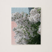 Puzzle de fleurs blanches en fleurs (Vertical)