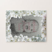 Puzzle de fleurs blanches Puzzle photo personnalis (Horizontal)
