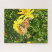 Puzzle de fleurs colorées papillon (Horizontal)