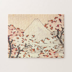 Puzzle de fleurs de cerisier de Hokusai le mont