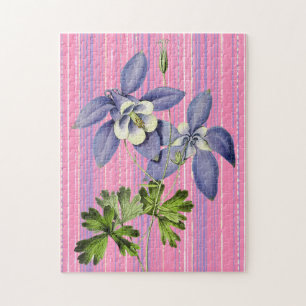 Puzzle de fleurs de colonnes de style vintage