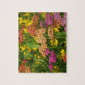 Puzzle de fleurs de jardin colorées (Vertical)