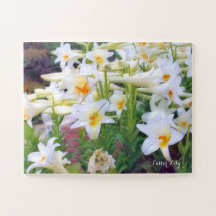 Puzzle de fleurs de lys de Pâques