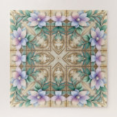 Puzzle de fleurs décoratif (Horizontal)