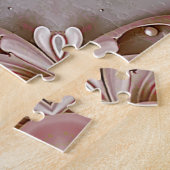 Puzzle de fleurs et de perles ornées roses (Côté)