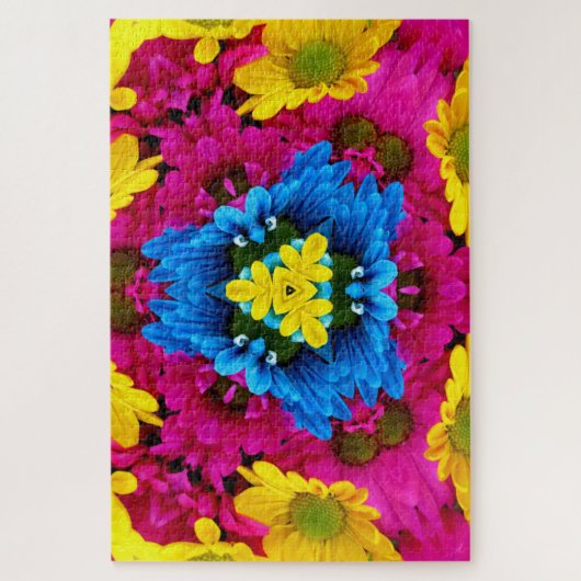 puzzle de fleurs kaléidoscope (Vertical)
