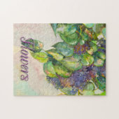 Puzzle de fleurs lilas (Horizontal)