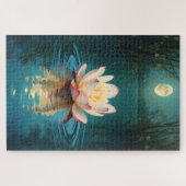 Puzzle de fleurs Lotus sur la lune (Horizontal)