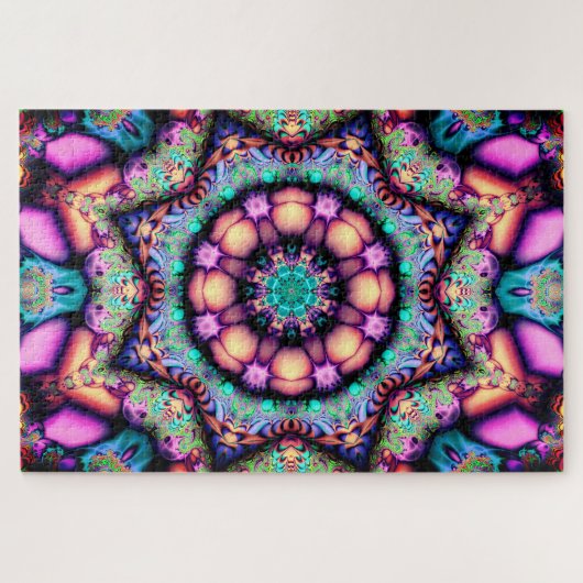 puzzle de fleurs mandala (Horizontal)