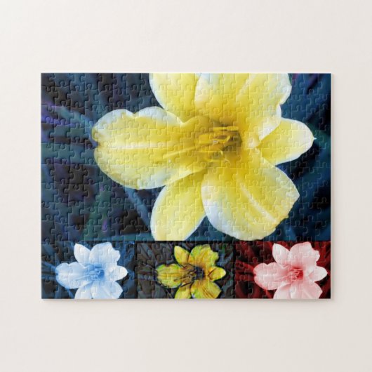 Puzzle de fleurs psychédélique (Horizontal)