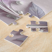 Puzzle de fleurs roses (Côté)