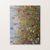 Puzzle de fleurs sauvages et de papillons (Vertical)