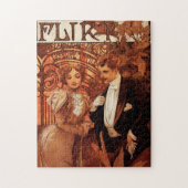 Puzzle de flirt d'Alphonse Mucha (Vertical)
