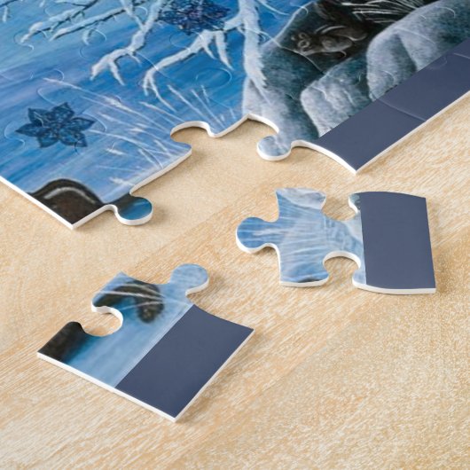 Puzzle de flocon de neige de cascade (Côté)