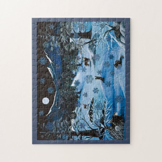 Puzzle de flocon de neige de cascade (Vertical)