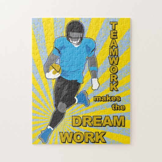 Puzzle de football 11x14 pour les aveugles de coul (Vertical)