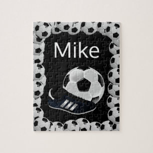 Puzzle de football noir