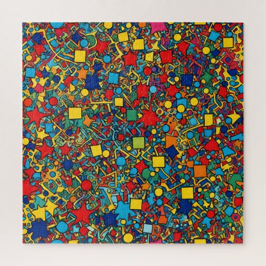 Puzzle de formes géométriques (Vertical)