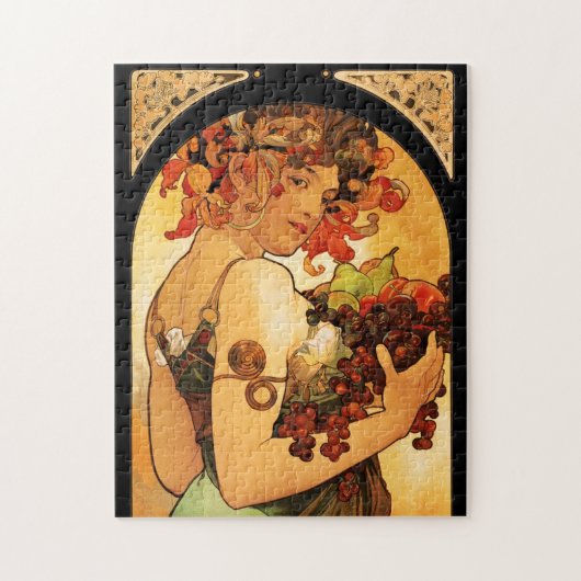 Puzzle de fruit d'Alphonse Mucha (Vertical)