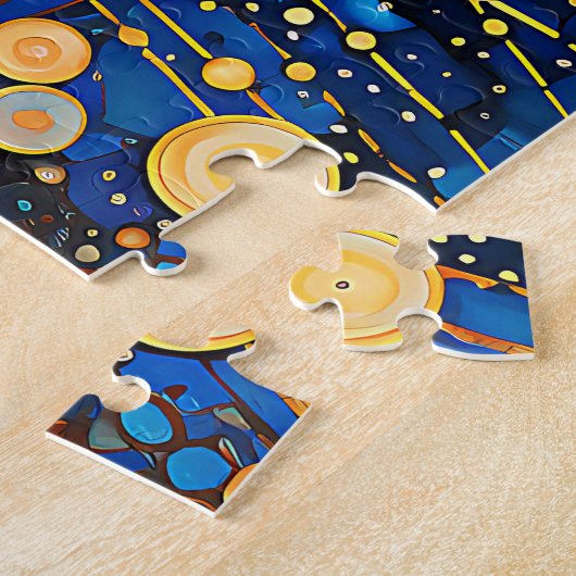 Puzzle de galaxie d'or céleste (Côté)