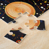 Puzzle de galaxie d'or céleste (Côté)
