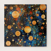 Puzzle de galaxie d'or céleste (Horizontal)