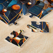 Puzzle de galaxie d'or céleste (Côté)