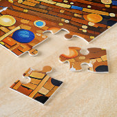 Puzzle de galaxie d'or céleste (Côté)