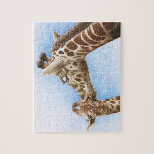 Puzzle de girafe et de veau (Vertical)