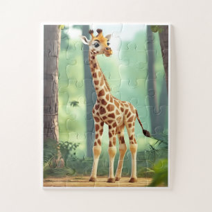 Puzzle de girafe pour enfants