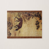 Puzzle ~ de Giuseppe Castiglione de ~ de lévrier de ~ de (Horizontal)