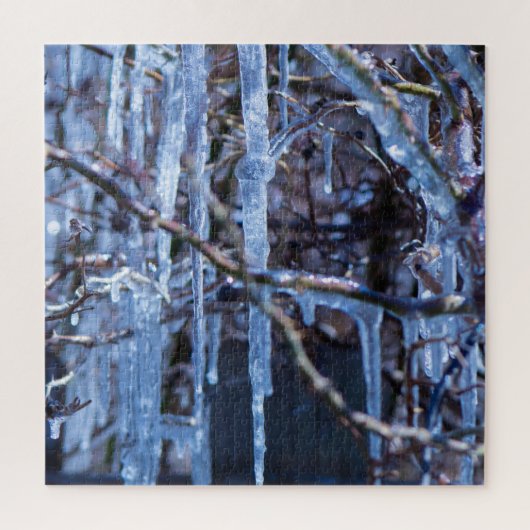 Puzzle de glaçons sur des branches (Vertical)