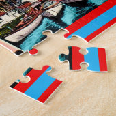 Puzzle de Gloucester MA avec message de bienvenue (Côté)