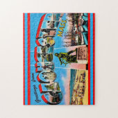Puzzle de Gloucester MA avec message de bienvenue (Vertical)