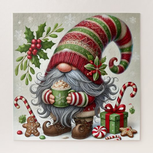 Puzzle de Gnome de Noël (Vertical)