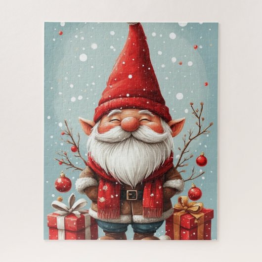 Puzzle de gnome de saison des fêtes (Vertical)