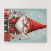 Puzzle de gnome de saison des fêtes (Horizontal)