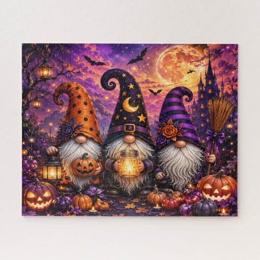 Puzzle de gnome d'Halloween (Horizontal)