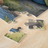 Puzzle de gnome fantaisiste hérisson (Côté)