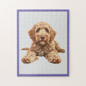 Puzzle de Goldendoodle (Vertical)
