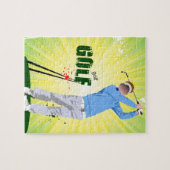 Puzzle de golf Sunburfer avec golfeur (Horizontal)