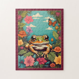Puzzle de grenouille Cottagecore vintage - Animal