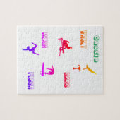 Puzzle de gymnastique - coffre, bars, poutre, plan (Horizontal)