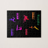 Puzzle de gymnastique - coffre, bars, poutre, plan (Horizontal)