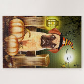 Puzzle de Halloween Bullmastiff (Horizontal)